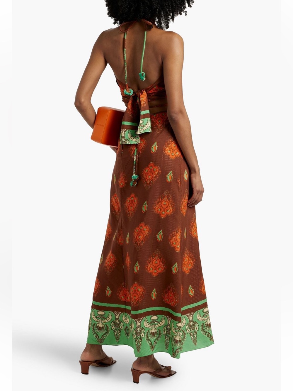 JOHANNA ORTIZ Guardian of Wisdom printed jacquard maxi skirt and top set - Picture 3 of 15